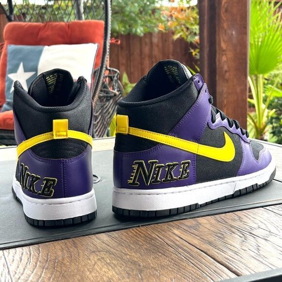 Nike Dunk High Premium EMB 'Lakers' - Picture 1 of 13